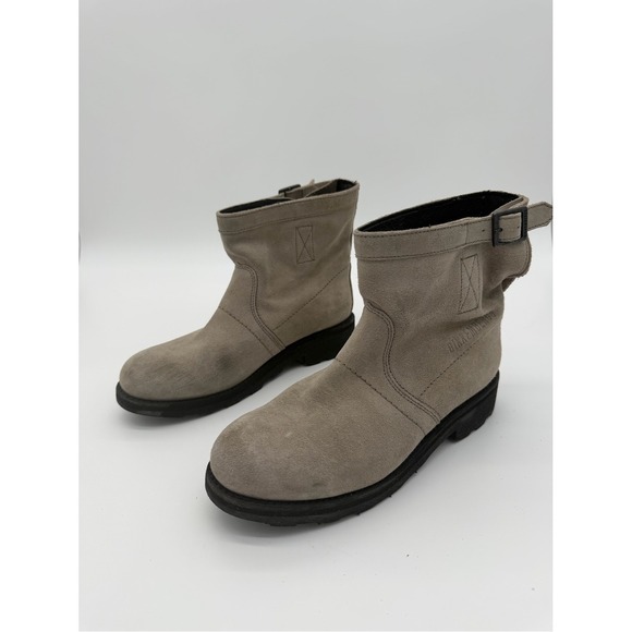 Bikkembergs Shoes - Bikkemburg Stone Suede Ankle Boots with Buckle size 38/7
